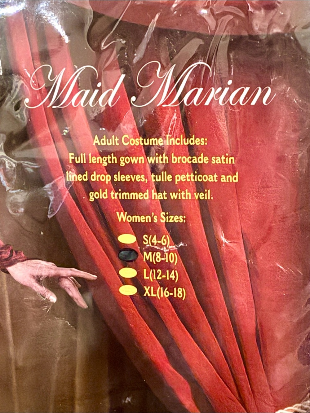 Incharacter Women’s Maid Marian Complete Medieval Costume Sz M (8-10) - Picture 5 of 6